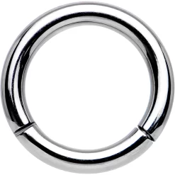 14 Gauge 5/16 Solid G23 Implant Grade Titanium Hinged Segment Ring