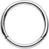 16 Gauge 3/8 Solid G23 Implant Grade Titanium Hinged Segment Ring