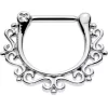 Gaby 16 Gauge 5/16 Delightful Filigree Twist Septum Clicker