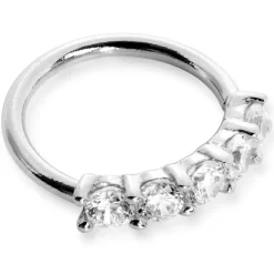 18 Gauge 1/4 Clear CZ Gem 14kt White Gold Seamless Circular Ring -Body Jewelry Store tg7ubq13c05n1w2ivpze 250973b8 7bc1 4db2 b498 a174cc2c7a27
